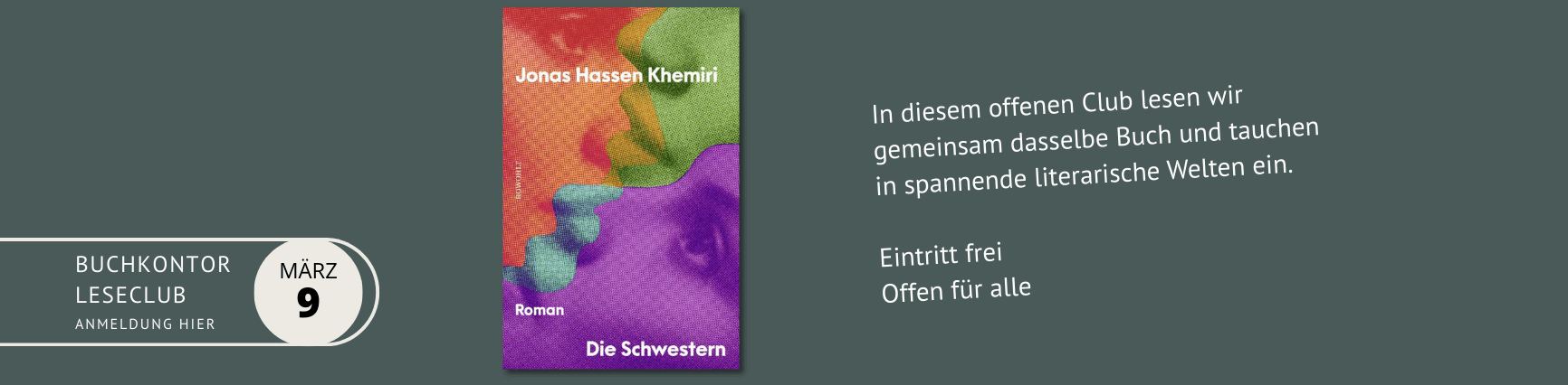 Ankündigung Leseclub am 9.3. mit Link zur Anmeldung